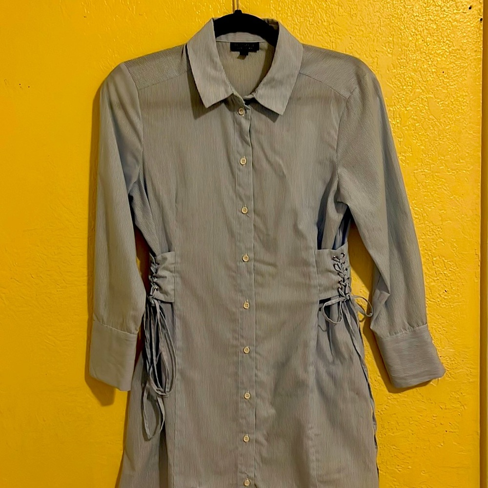 TopShop Striped Shirt Dress